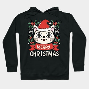 Merry Christmas cat Hoodie